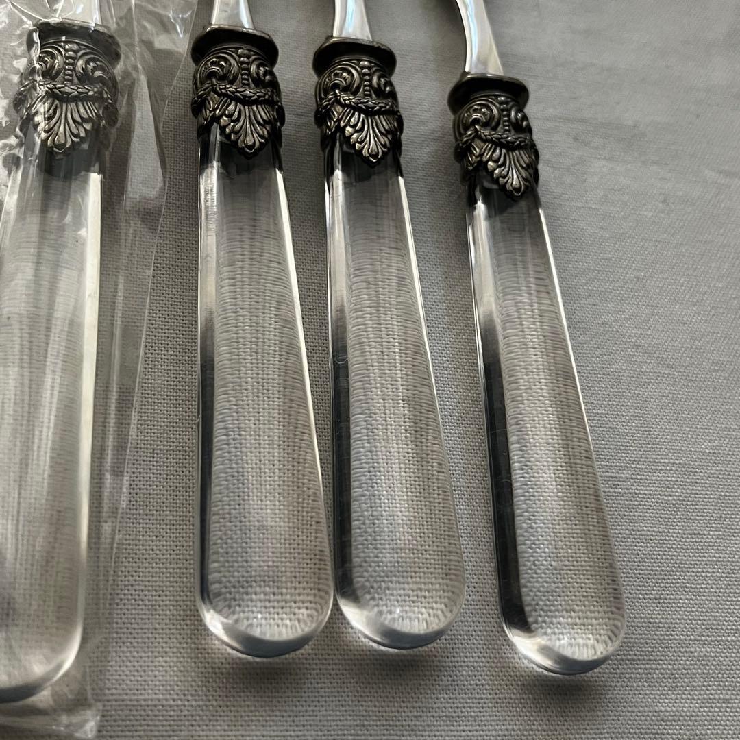 エメ ナポレオン 18-10 カトラリー クリア フォーク スプーン ケーキ