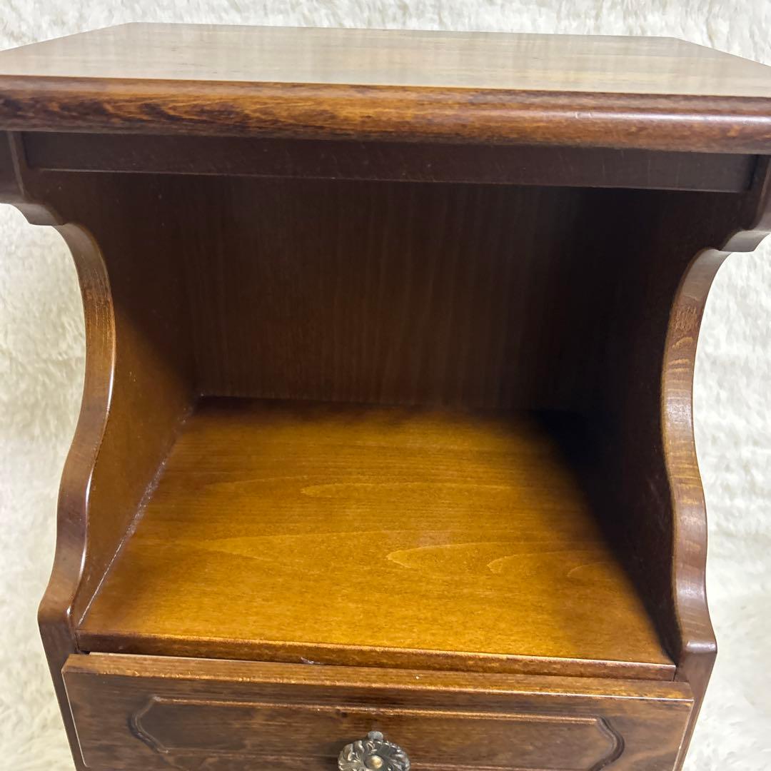 美品】カリモク 電話台 花台 サイドテーブル レトロ ヴィンテージ