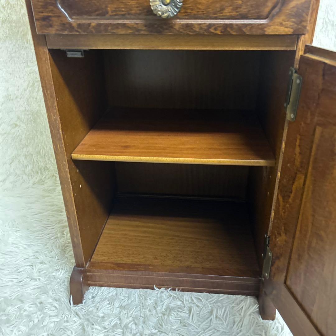 美品】カリモク 電話台 花台 サイドテーブル レトロ ヴィンテージ