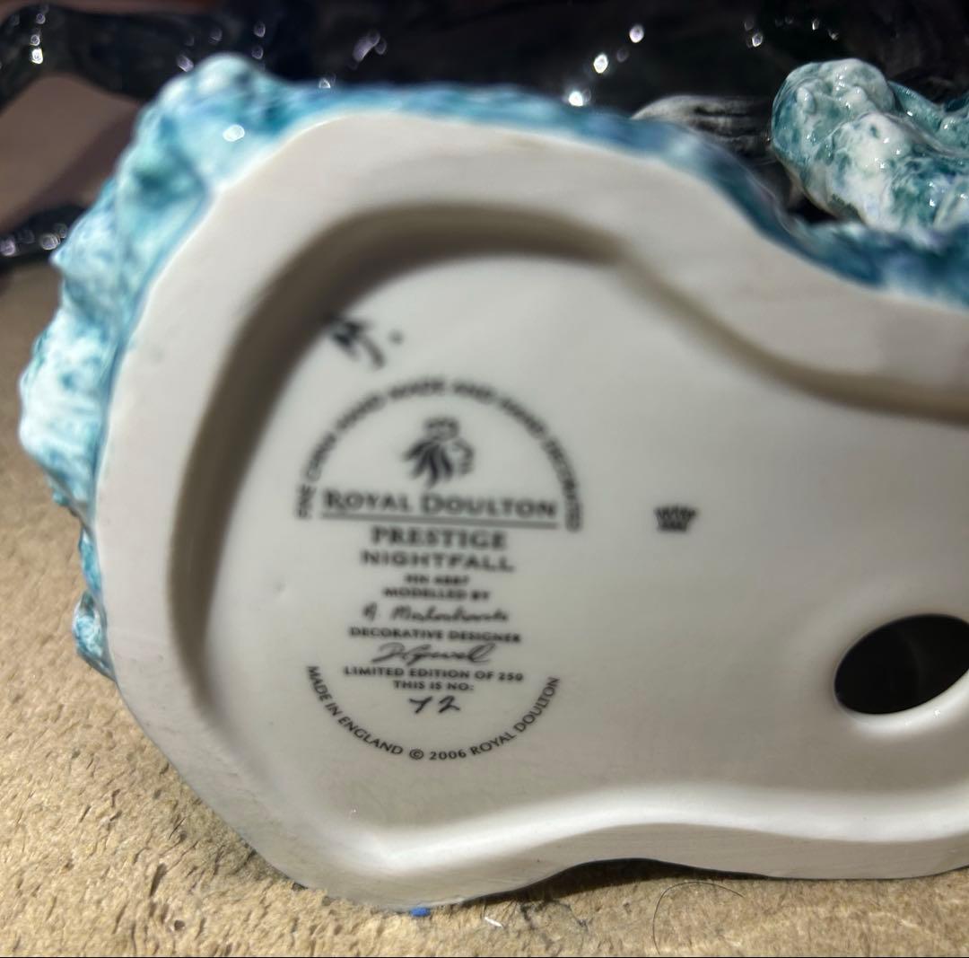 ロイヤルドルトン ホース 馬の置物 プレステージ ナイトフォール 限定品 箱無し