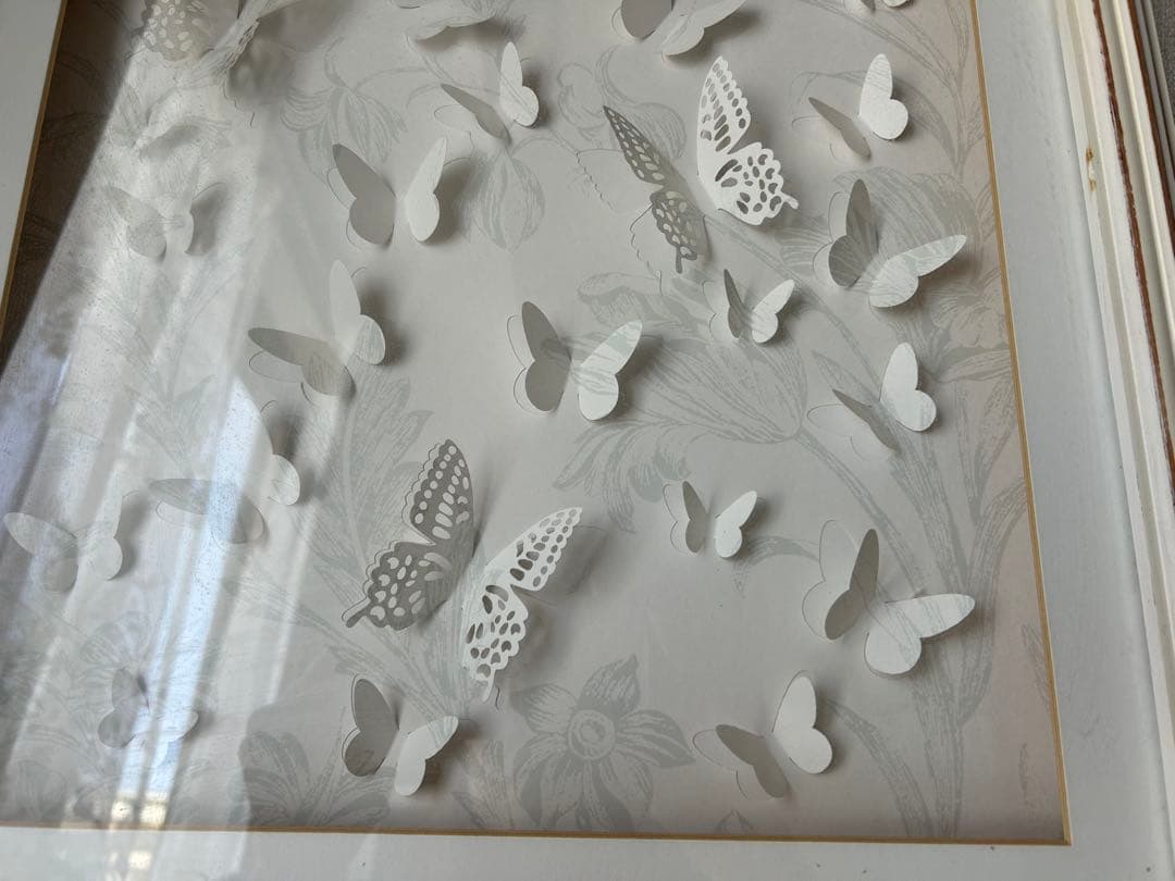 ローラアシュレイ♡バタフライ アートフレーム40×40cm