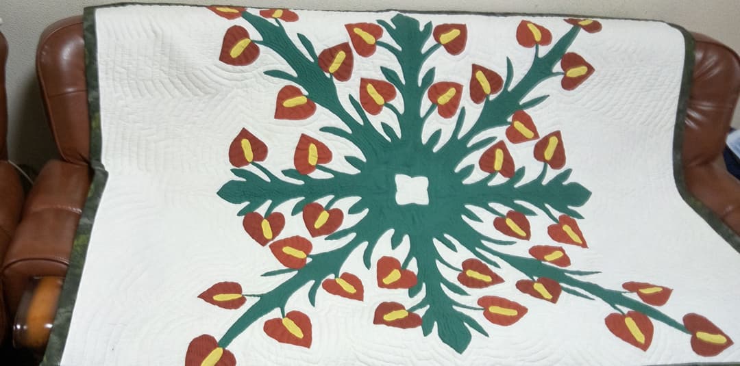 ハワイアンパッチワークタペストリー