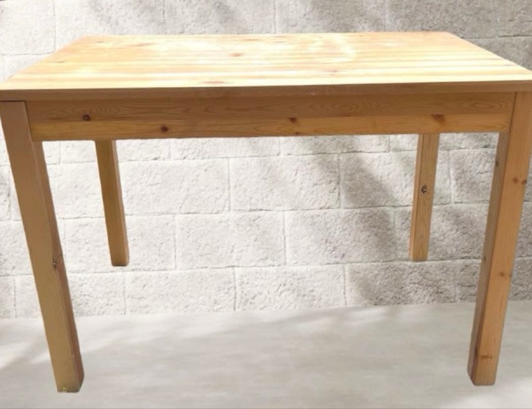 無印良品　パイン材デスク　学習机　天然木