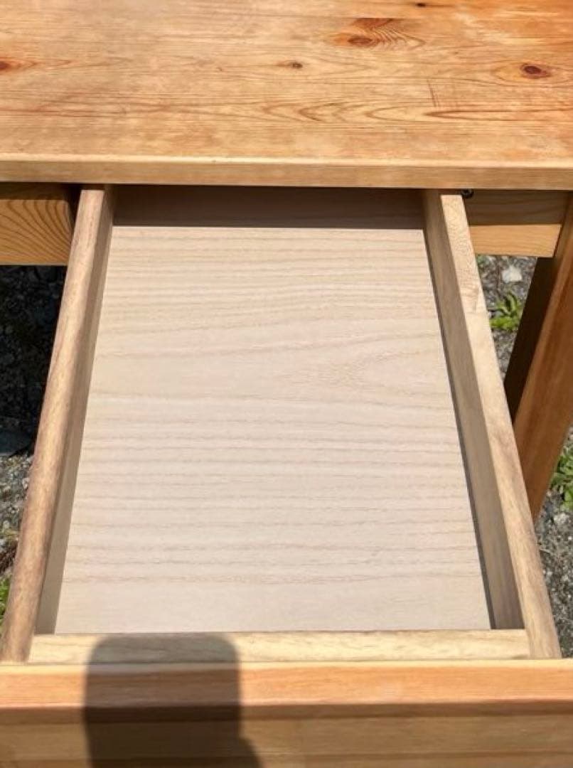 無印良品　パイン材デスク　学習机　天然木
