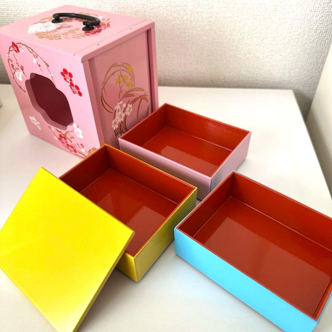 〇251014 遊山箱 お弁当箱 徳島 雛祭り - メルカリ