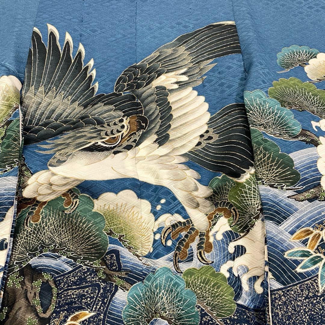 七五三 羽織セット 男の子 羽織 着物 長襦袢 半衿付き 5歳 No.139