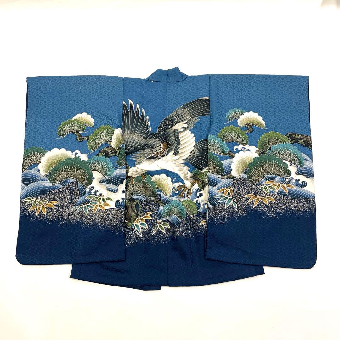 七五三 羽織セット 男の子 羽織 着物 長襦袢 半衿付き 5歳 No.139