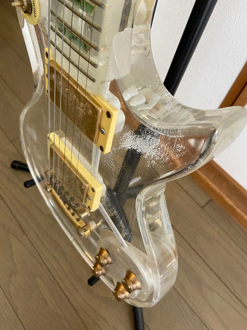 レスポール アクリル エレキギター クリスタル レア - メルカリ