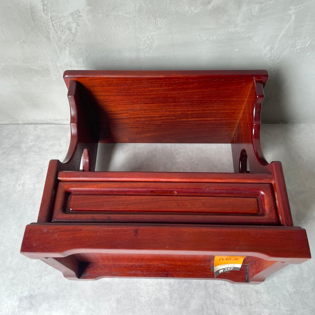 カリモク 唐木家具 和風 電話台 抽斗 引き出し付き サイドボード　小型チェスト