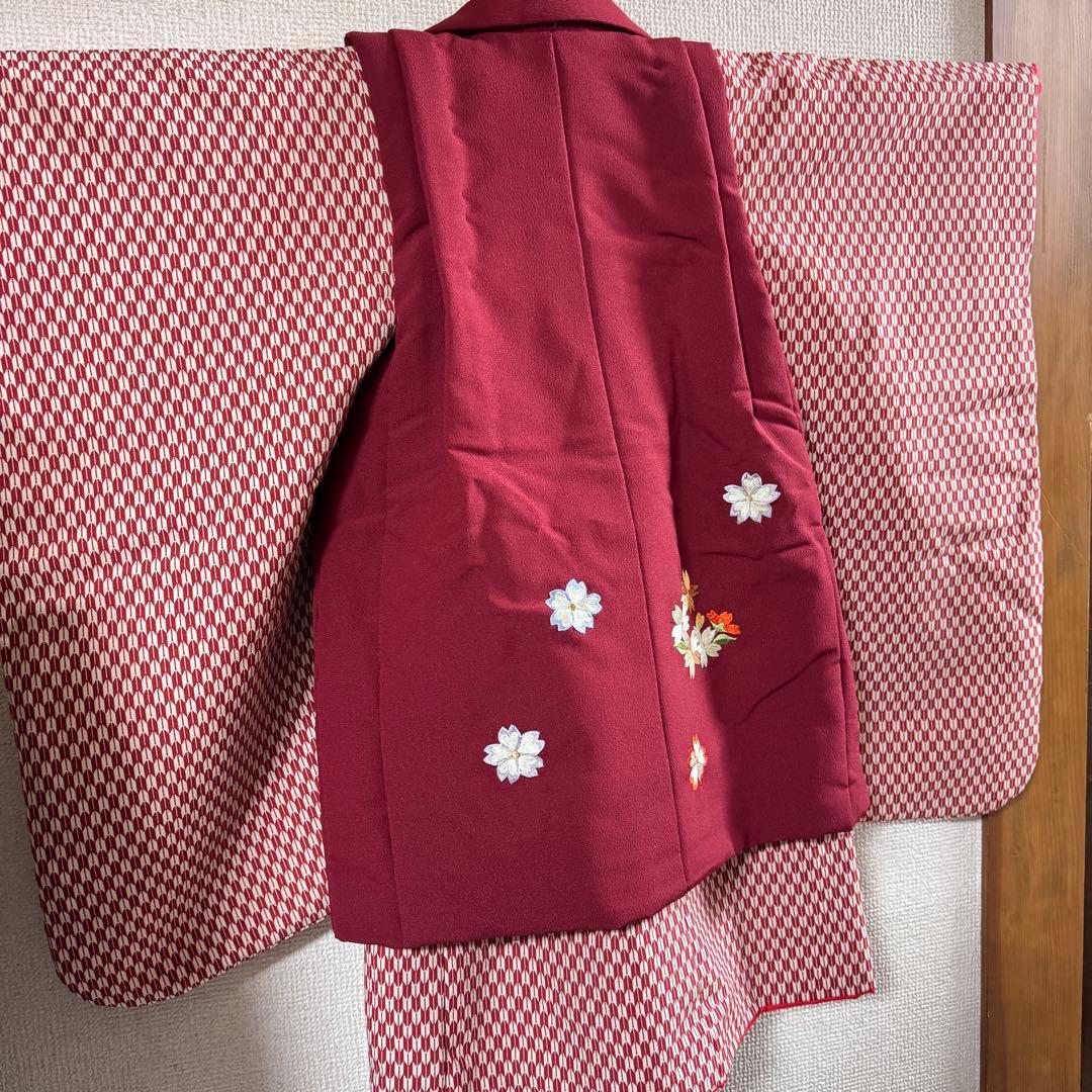 今だけお値引き！七五三 着物セット 昭和レトロ 3歳 被布コート　被布　ベレー帽