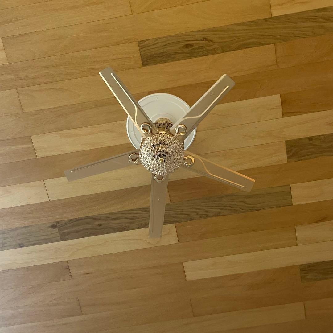 大幅値下げ中❣️【新品未使用】シーリングファンライト　シルバー　送料込み