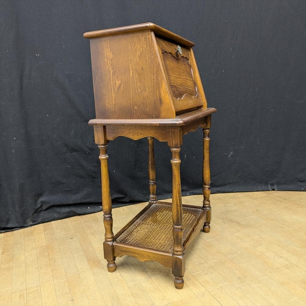 リモク　コロニアル　ライティングデスク　ライティングビューロー　 デスク　机　棚