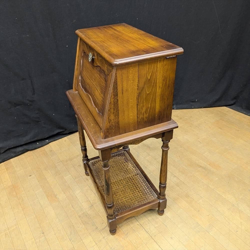 リモク　コロニアル　ライティングデスク　ライティングビューロー　 デスク　机　棚