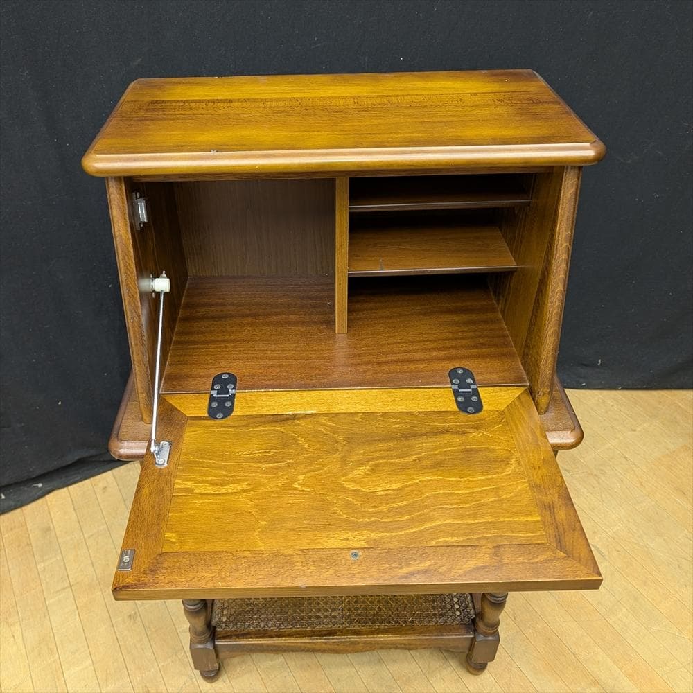 リモク　コロニアル　ライティングデスク　ライティングビューロー　 デスク　机　棚