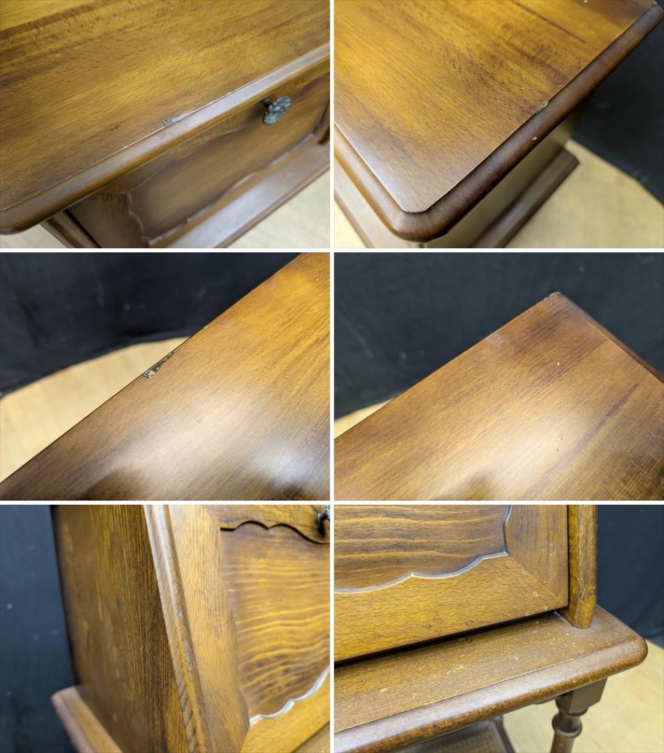 リモク　コロニアル　ライティングデスク　ライティングビューロー　 デスク　机　棚