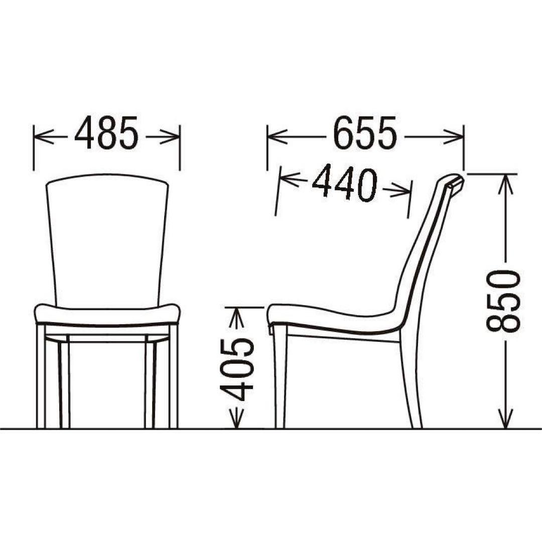 カリモク ミドルバック ダイニングチェア 1脚CT79 美品 引き取り歓迎