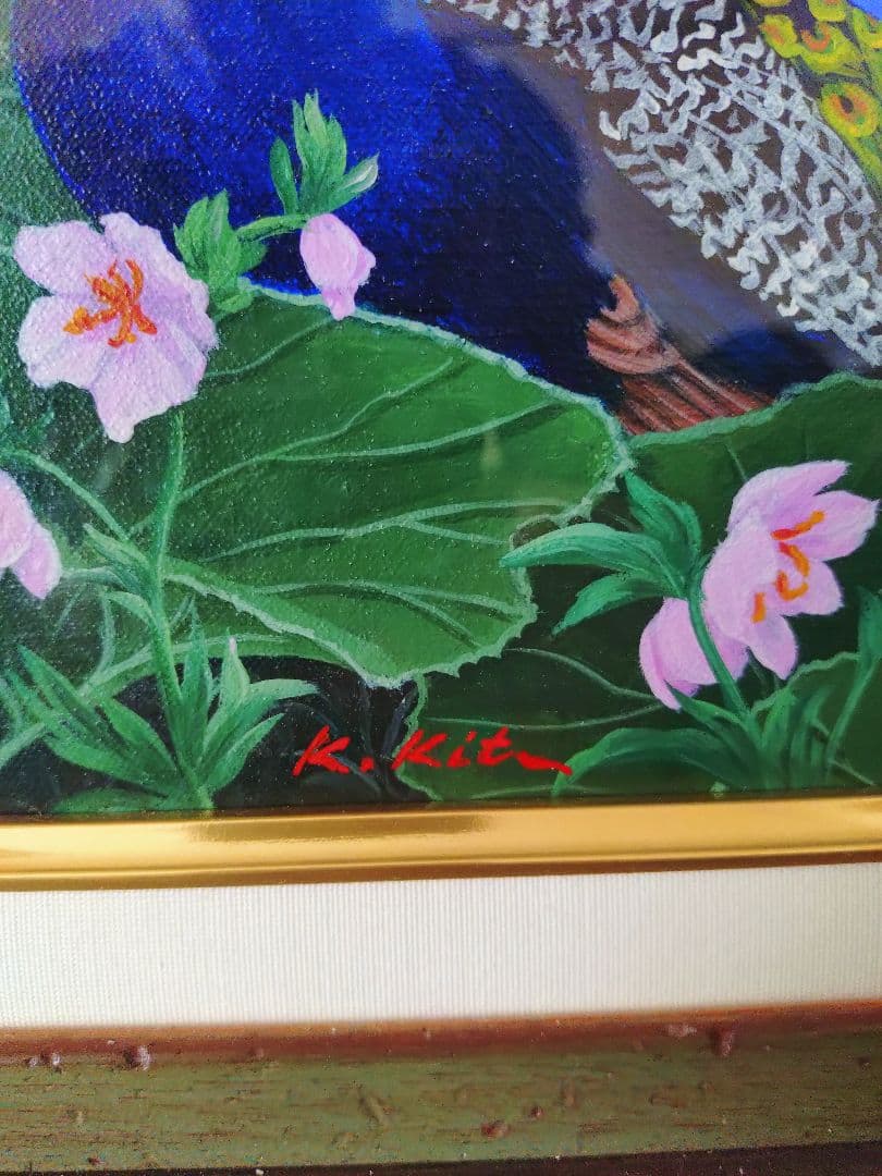 北久美子 油彩画 風の視線 6号