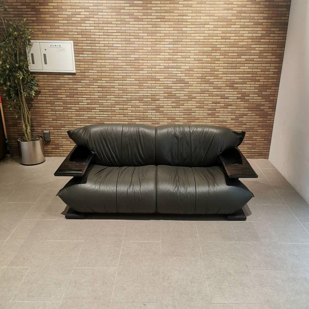 ◇MORISHIGE　森繫｜G-アーク｜本革張り｜2Pソファ