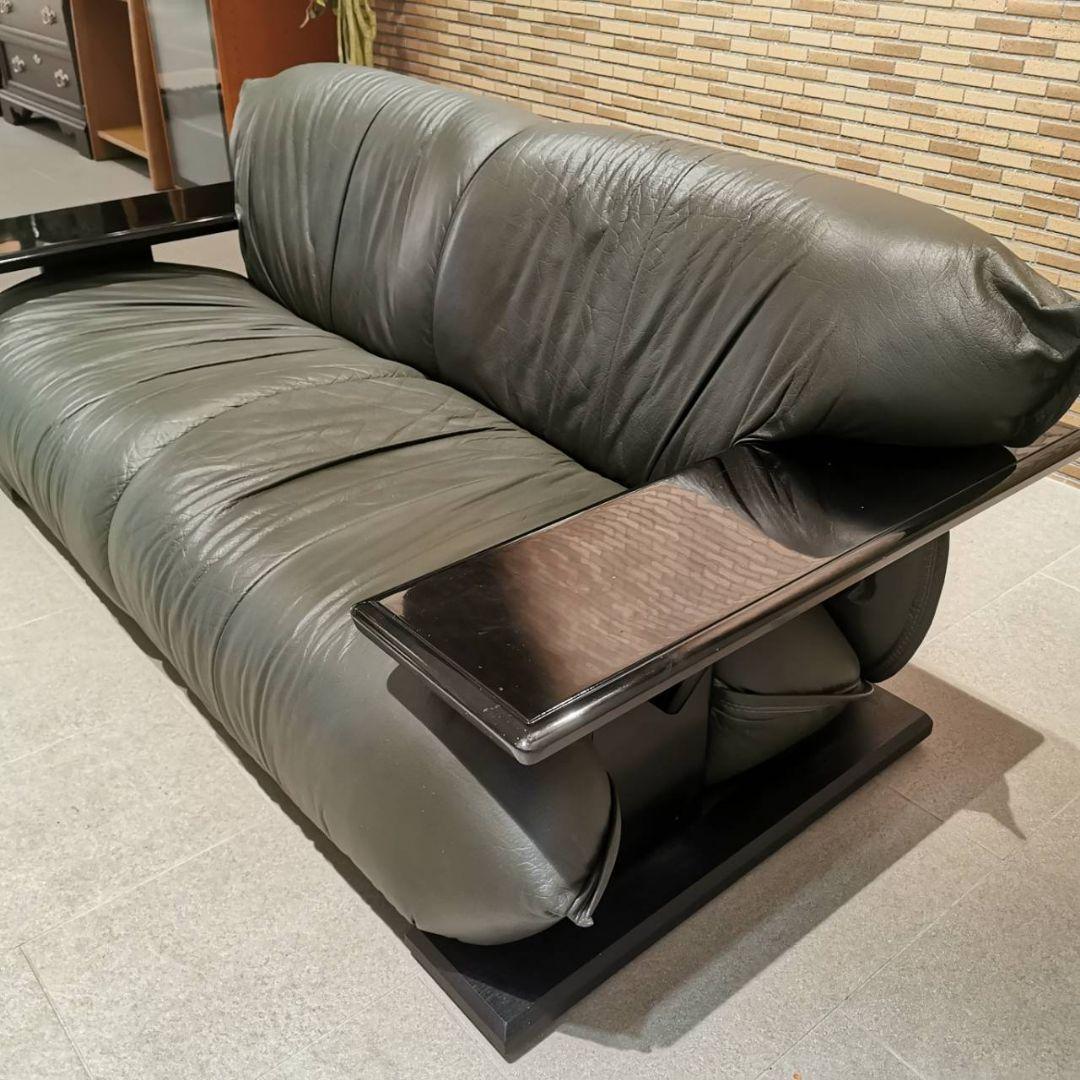 ◇MORISHIGE　森繫｜G-アーク｜本革張り｜2Pソファ