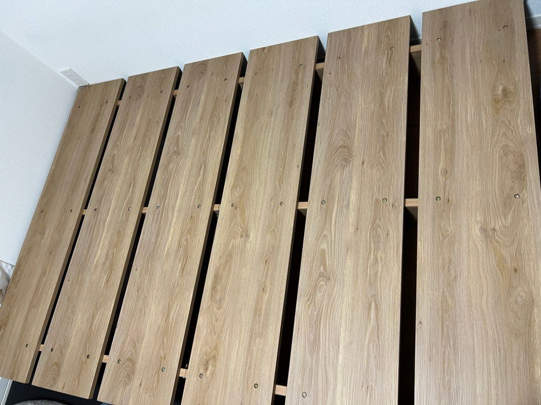 ロウヤ　セミダブル　ベッドフレーム　シャビーナチュラル