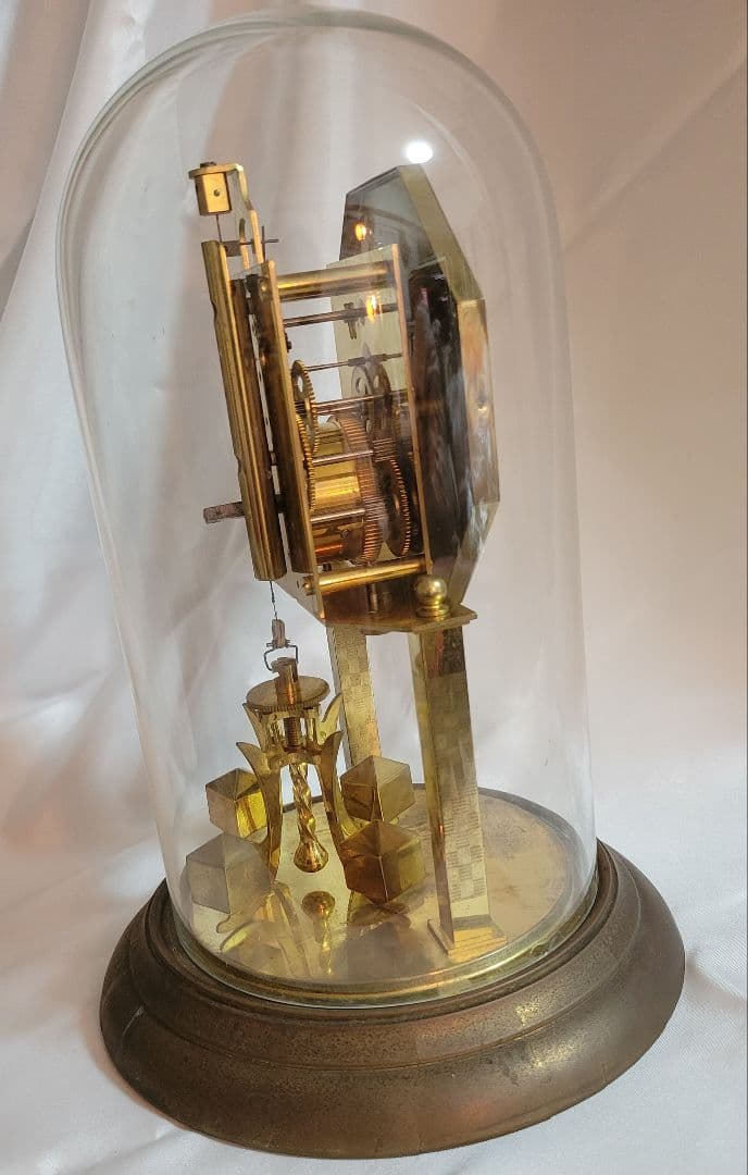 ヴィンテージ時計 ドイツ製 Kern（ケアン）400日時計 ガラスのドーム