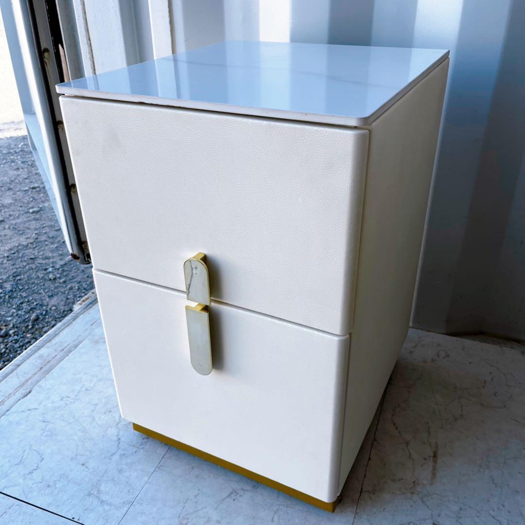 取付無料！LED付きミラー キャビネット アンティーク調姫系ドレッサーセット✨