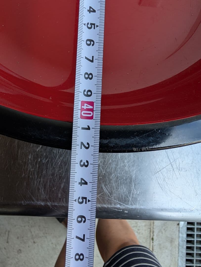 【なお】催事　ディスプレイ　そばこね鉢　赤黒 直径42cm 高さ10cm