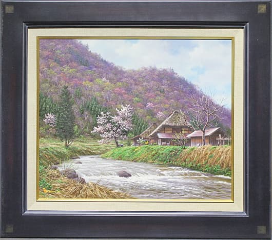 金子東日和 一枚の繪【遅春山峡（福島県下郷町）】油彩 8号 - メルカリ