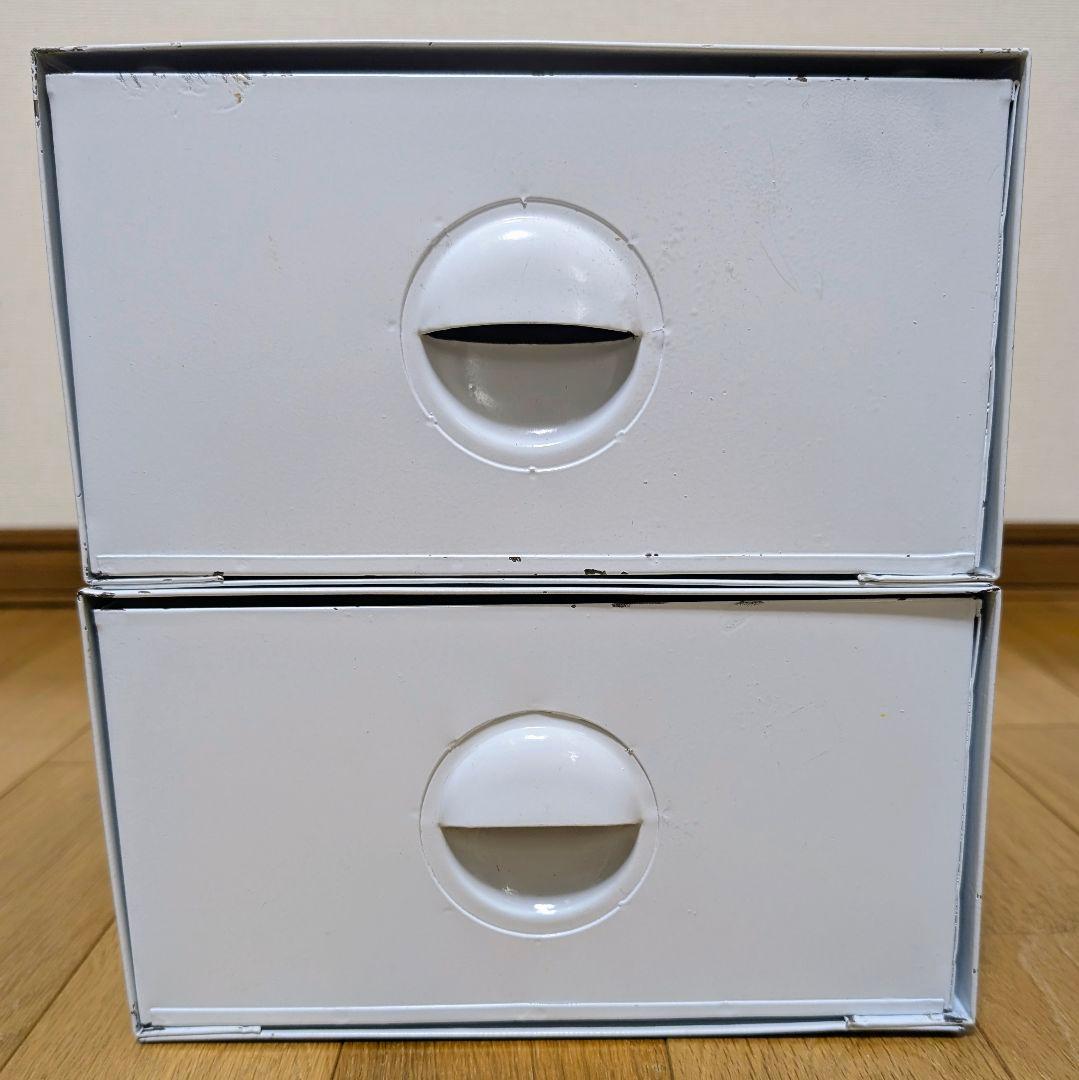 激レア/廃盤】PUEBCO スチールストレージ2個セット 丸型取っ手 本店