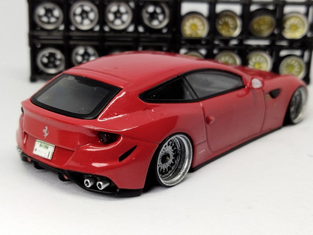 トミカ改造 フェラーリ FF BBS 京商 アルミリム ☆深リム ホット