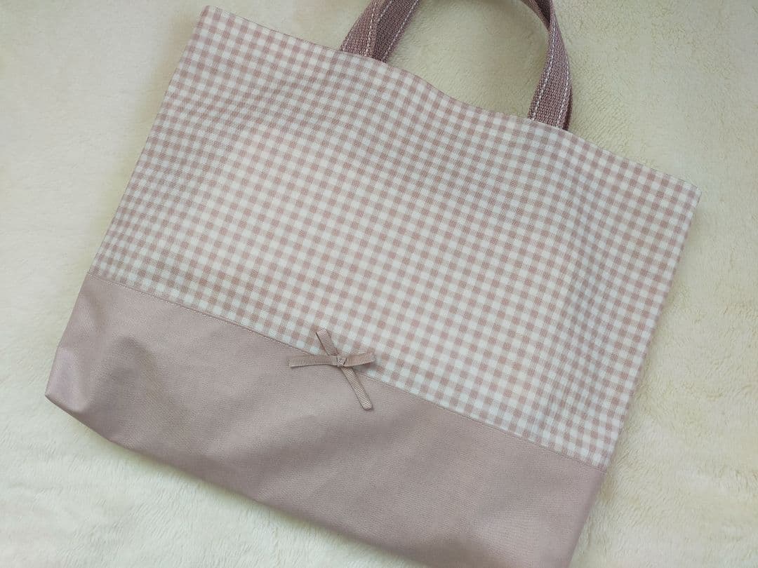 レッスンバッグシューズケース体操服袋お弁当箱入れコップ入れ巾着ピンクハンドメイド