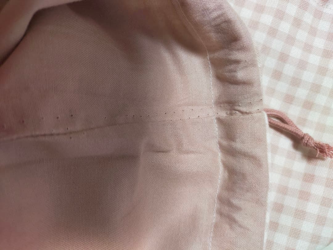 レッスンバッグシューズケース体操服袋お弁当箱入れコップ入れ巾着ピンクハンドメイド