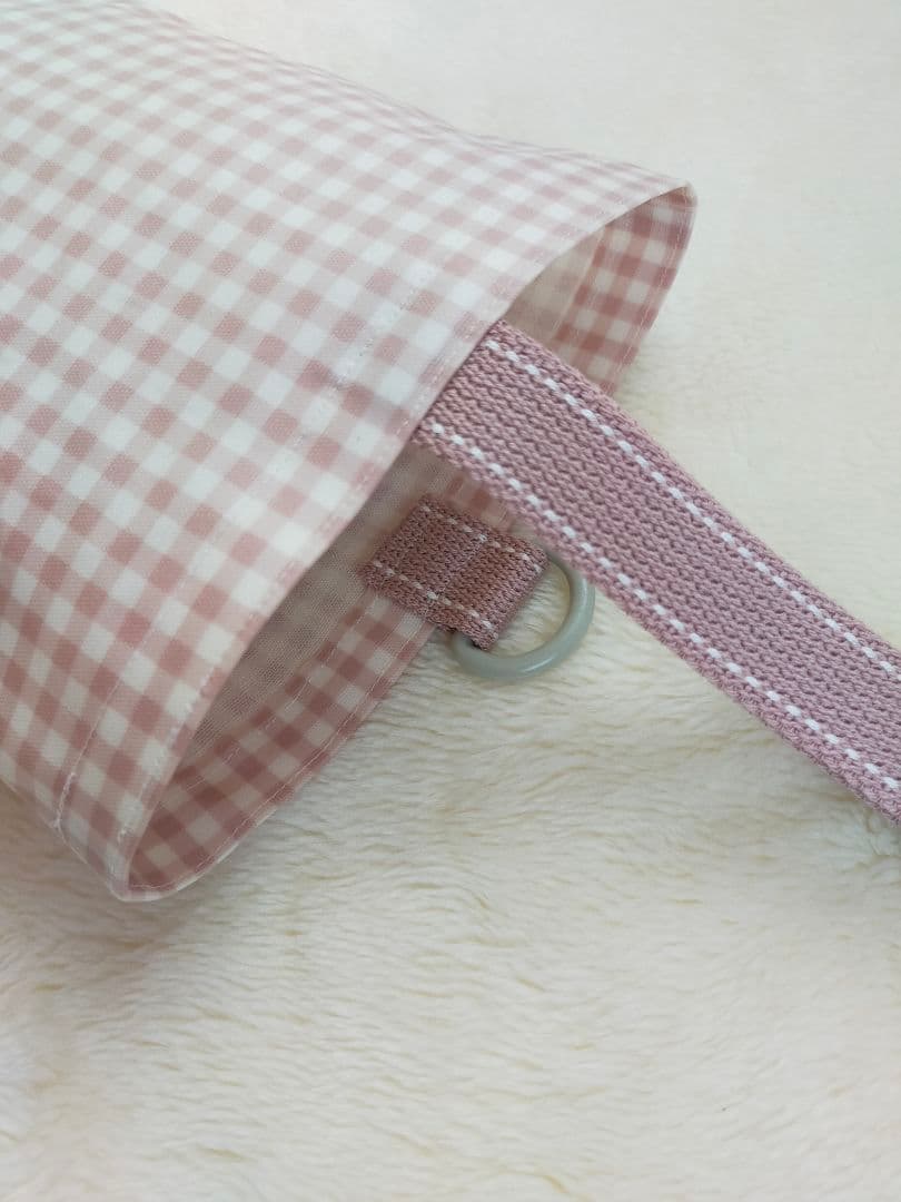 レッスンバッグシューズケース体操服袋お弁当箱入れコップ入れ巾着ピンクハンドメイド