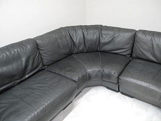 希少品　ノルウェー Vatne　バットネ ヴィンテージ　総革カウチソファ