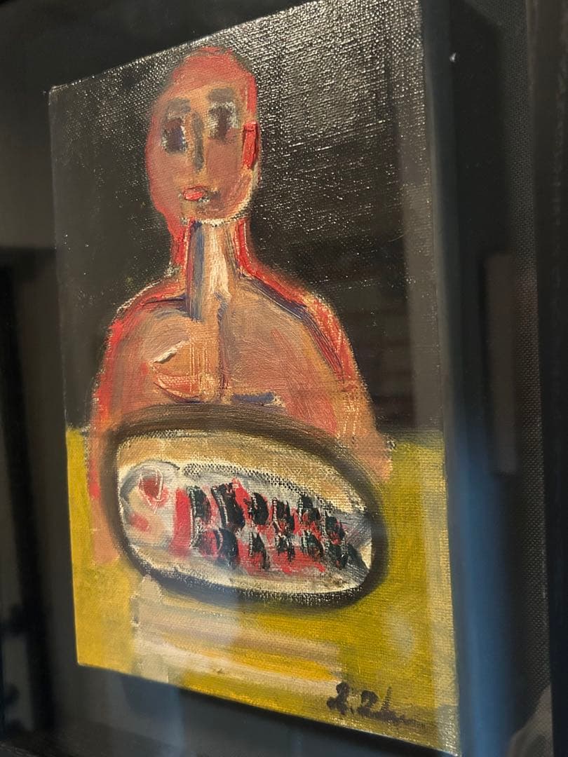 田中拓馬 イギリス国立博物館収蔵作家 油彩画 額装