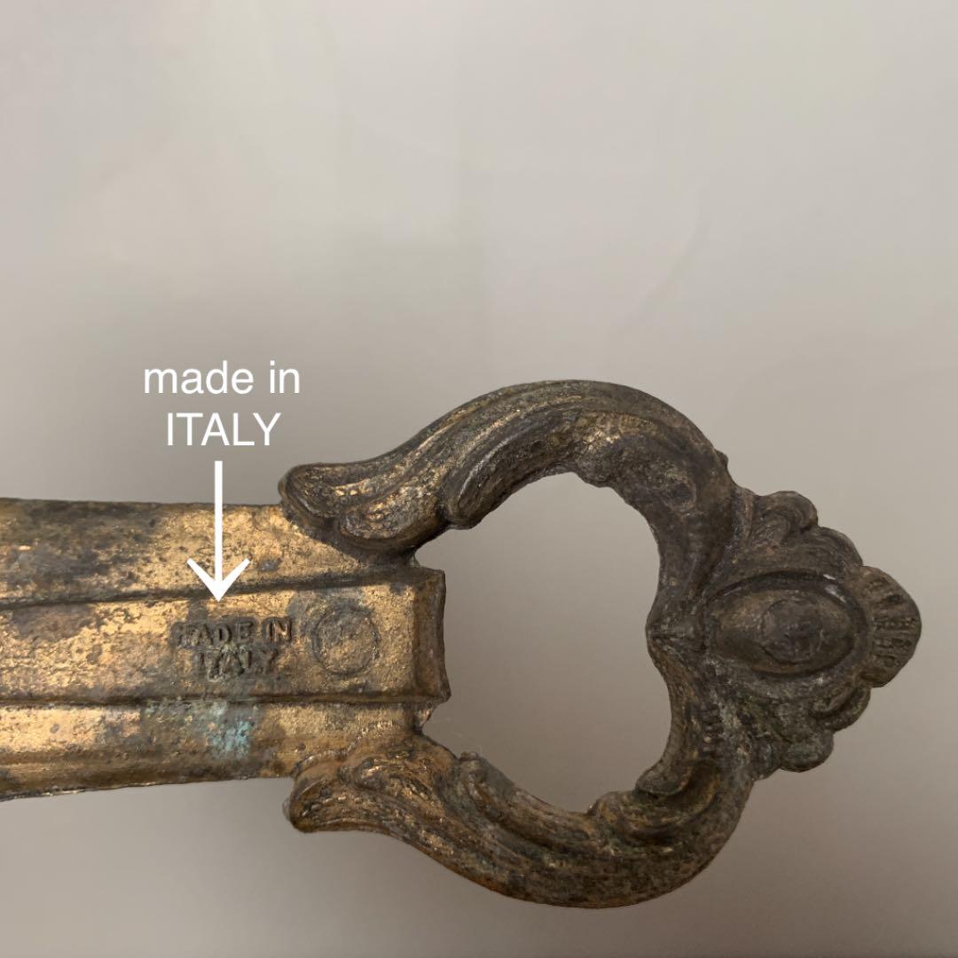 確認用　イタリア製　王様　栓抜き　ビンテージ風　真鍮　ブロカント　シャビー