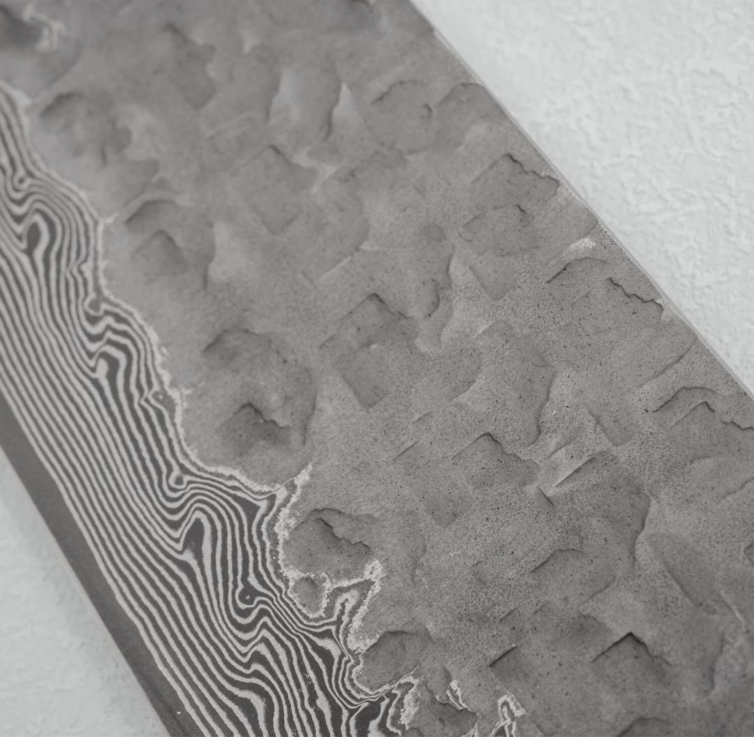 佐治武士　クロス槌目　黒打ち　vg10 牛刀270mm