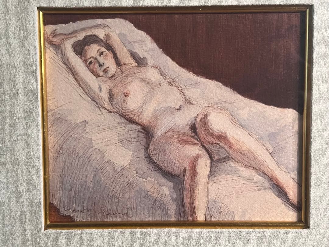 伊丹米夫 裸体画 鉛筆画