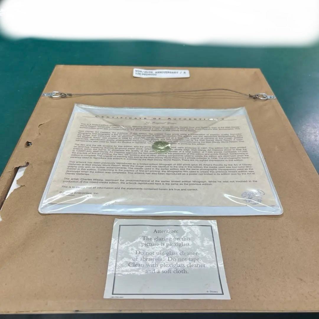 限定品)ディズニー シルクスクリーンアート 25周年記念 - メルカリ