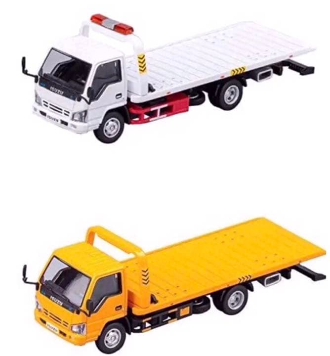 いすゞエルフ レッカー車 1/64 ホワイト イエロー 2台セット - メルカリ