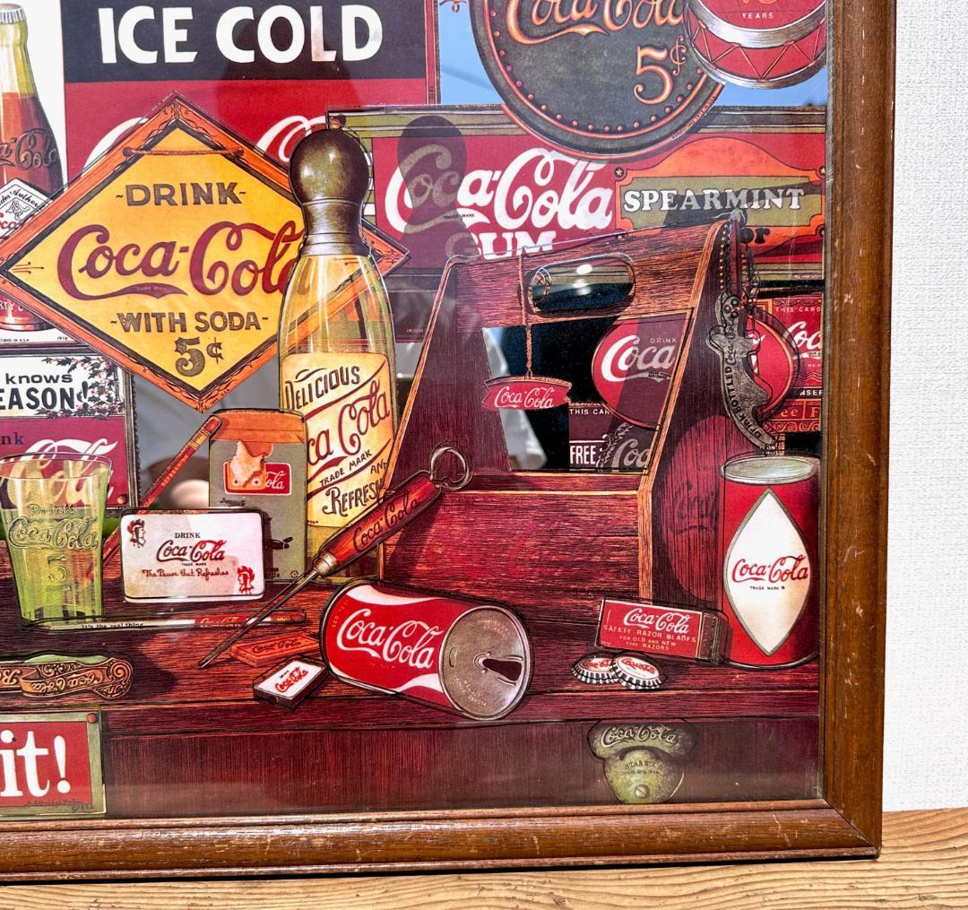 超貴重！　ビンテージ　'80s　Coca-Cola　コカコーラ　パブミラー