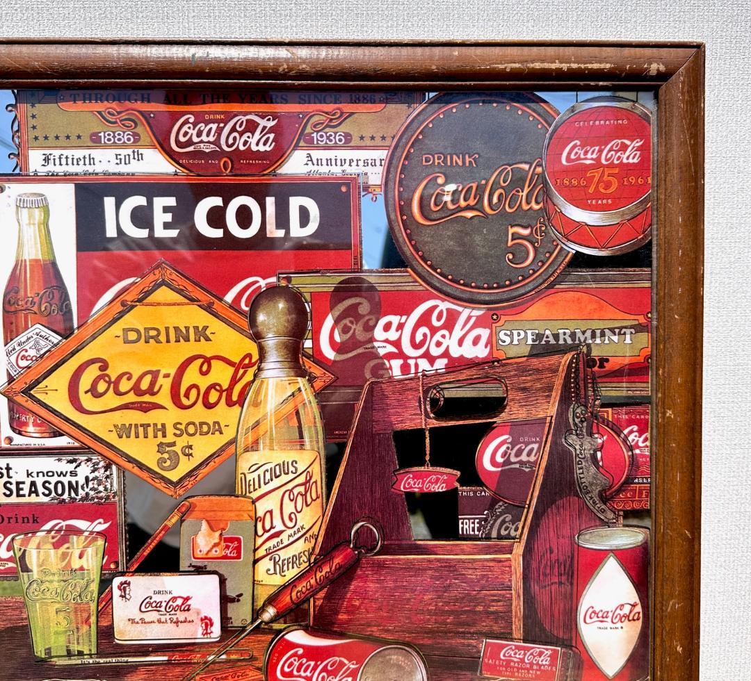 超貴重！　ビンテージ　'80s　Coca-Cola　コカコーラ　パブミラー