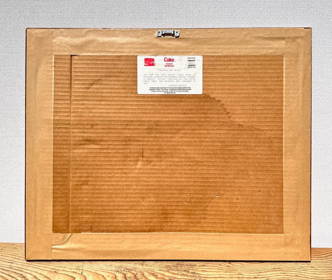 超貴重！　ビンテージ　'80s　Coca-Cola　コカコーラ　パブミラー