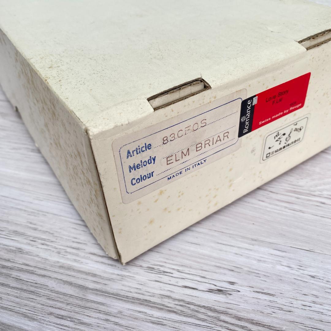 ◆新品同様◎REUGE リュージュ 小物入れオルゴール 象嵌細工 鍵付き