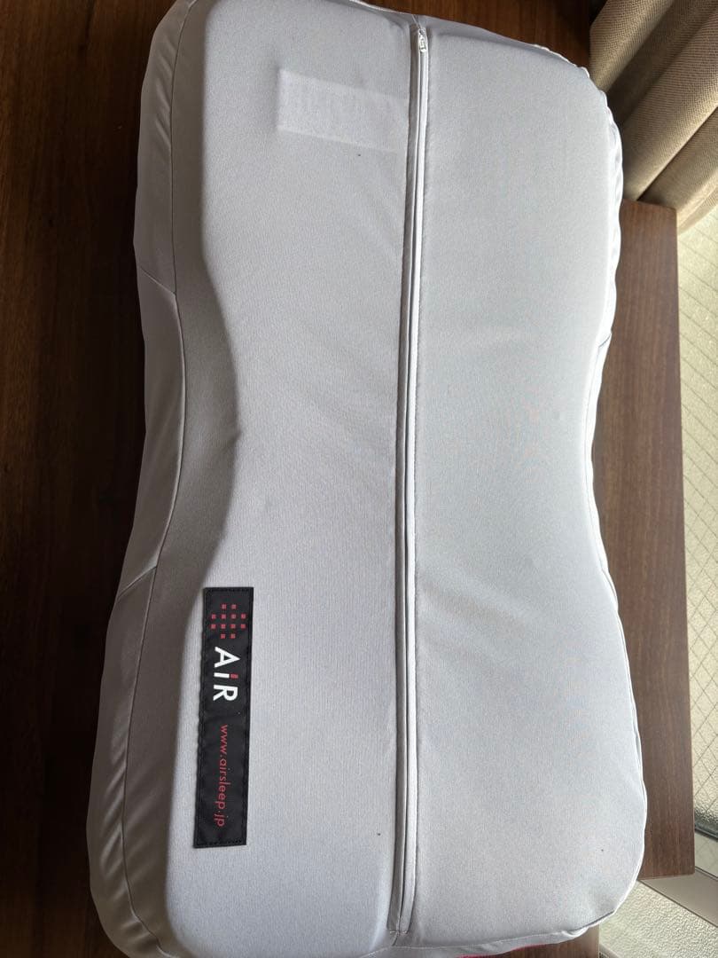 【西川　AIR】　ジッパー付き枕 ホワイト/イエロー