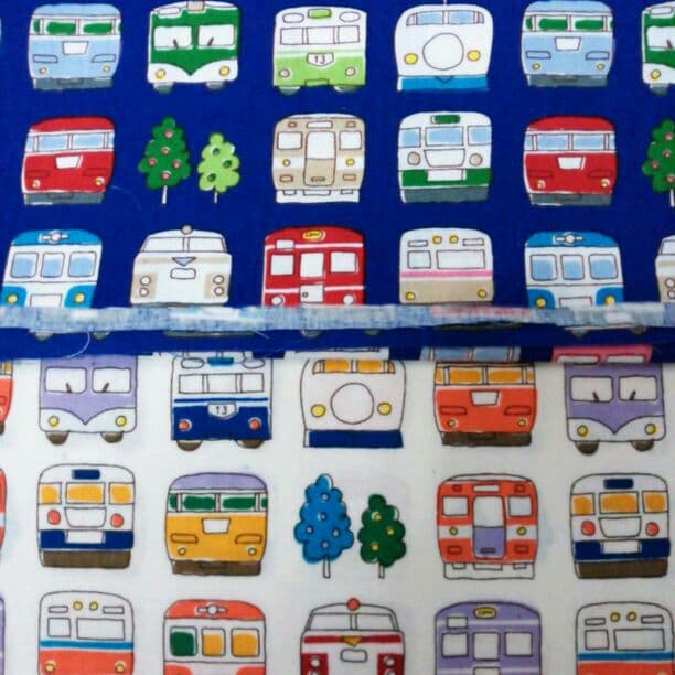 電車柄入園セット レッスンバック通園バック手提げ