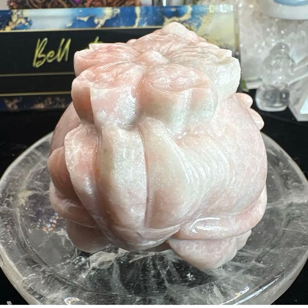 ピンクオパール龍亀♡桜♡♡No.2207