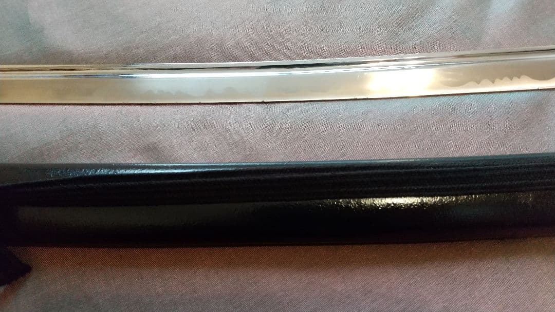 【樋入り互の目丁子乱れ】模造刀 舞踊 模擬刀 拵え 喰出し鍔 刀剣 日本刀 刀