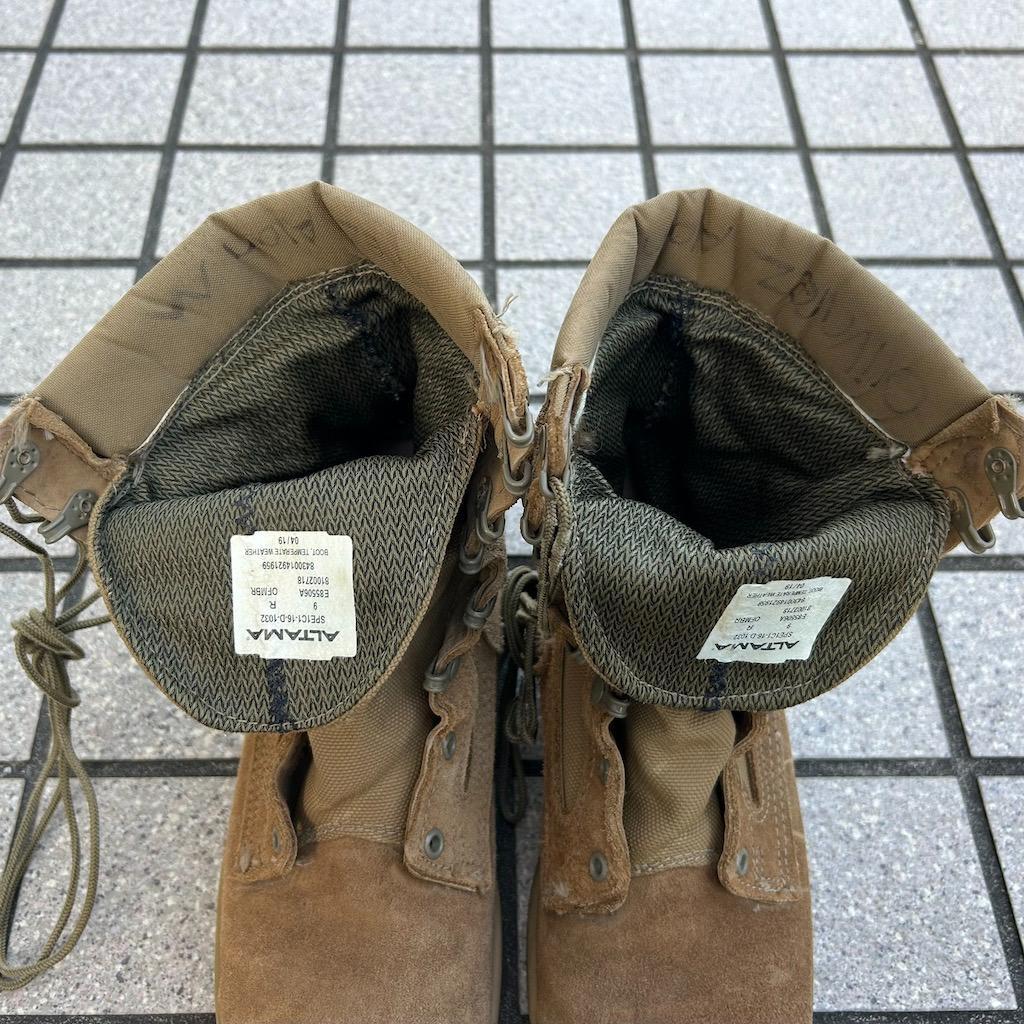 米軍 ゴアテックス ALTAMA デザートブーツ 9R 27cm 良品 ミリタリ