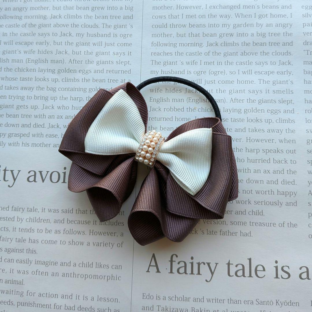 リボン ヘアゴムriana ribbon♡ふんわり 入学 卒業式♡ハンドメイド